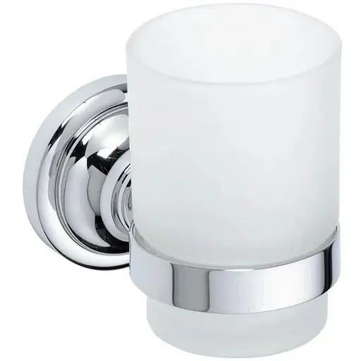 Склянка з тримачем Bemeta Retro 144310012 білий - фото 1