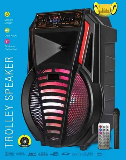 Портативная колонка Big PREDATOR-XR12 75W, USM/MP3/FM/Bluetooth + 2 микрофона караоке - фото 2