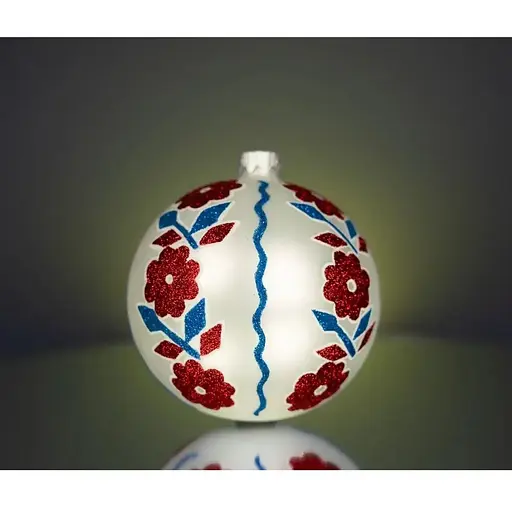 Набір ялинкових прикрас Різдвяні історії Код нації: Луганщина 3 кулі скло (4820001107227) - фото 4