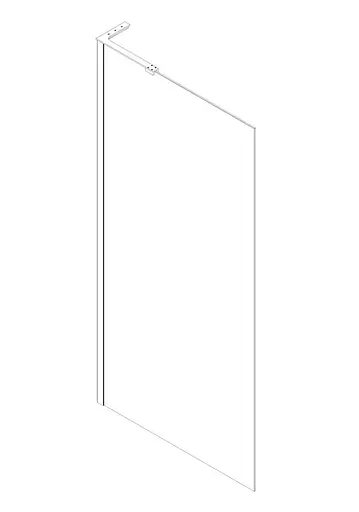 Душова перегородка Koer SR SP02-100x200-TR-07 Прозоре скло Walk-In Easy Clean 8 мм, graphite KR5397, прозоре, графіт - фото 3