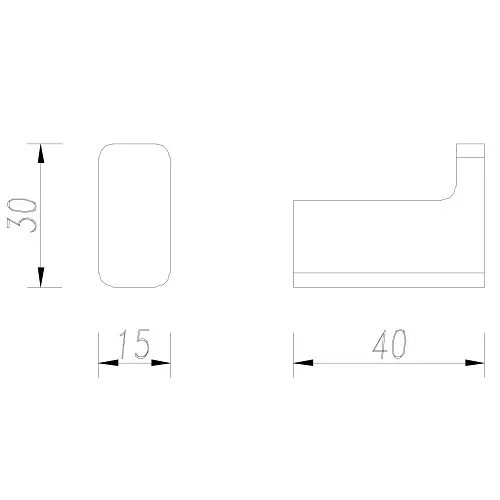 Крючок Omnires Nelson chrome (NL80110CR) - фото 2