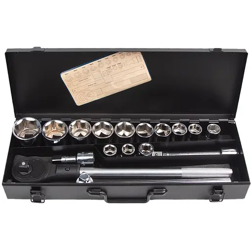 Набір головок Alloid 19-50 мм 3/4, 17 предметів (НГ-6017М) - фото 1