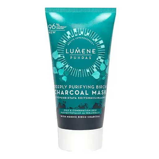 Маска з березовим вугіллям для глибоко очищення Lumene Puhdas Deeply Purifying Birch Charcoal Mask, 75 мл (8000019186908) - фото 1