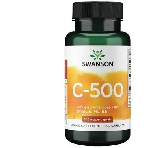 Вітамін C Swanson Vitamin C with Rose Hips 500 mg 100 caps (1086-100-82-2139339-20)