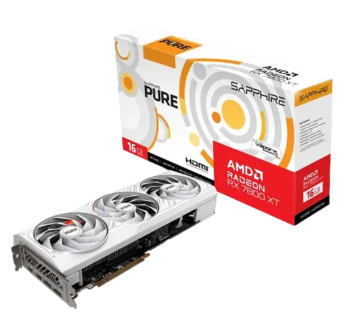 Видеокарта AMD Radeon RX 7800 XT 16GB Sapphire Pure (11330-97-90G) Refurbished