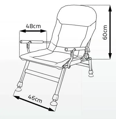 Крісло коропове new2020 M-Elektrostatyk F5R ST/P NN столиком та тримачем вудки - фото 10