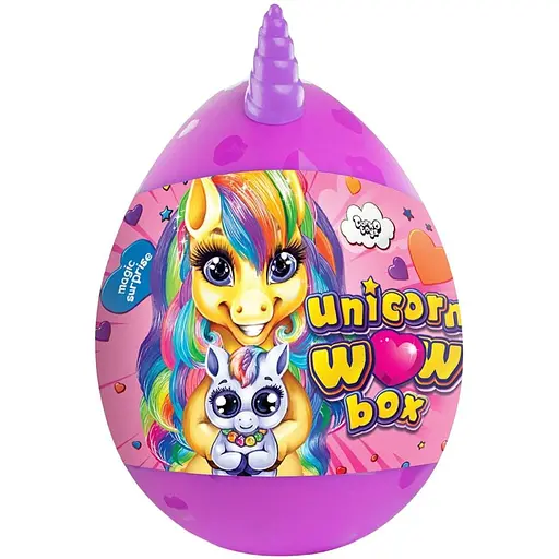 Набор креативного творчества Danko Toys Unicorn Wow Box фиолетовый UWB-01-01U - фото 1