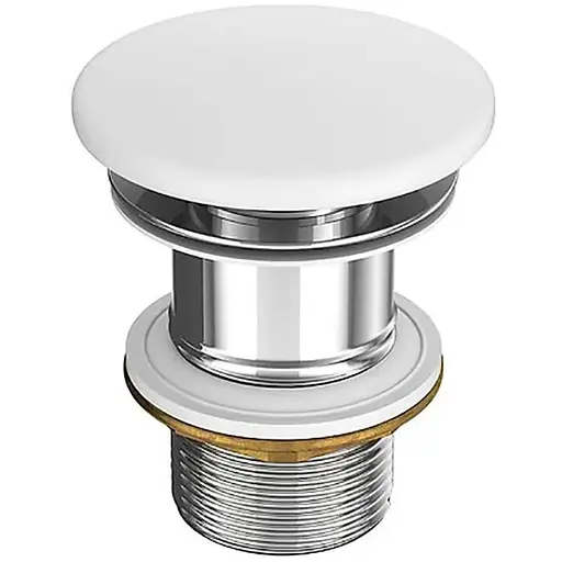 Донний клапан Cersanit керамічний без переливу білий матовий K11-2361, Білий - фото 1