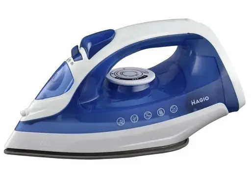 Прасувальна праска Magio MG-534 з керамічним покриттям підошви 2200Вт і вертикальним відпарюванням Синій/Білий - фото 4