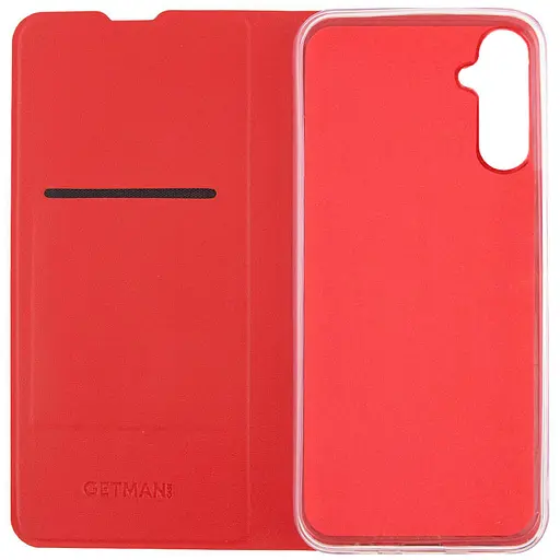Чехол-книжка Getman кожаный Elegant PU для Samsung Galaxy A14 4G/5G Красный - фото 6