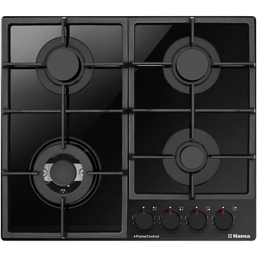 Варочная поверхность газовая Hansa 59 см чугун черный