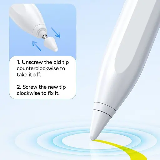 Стилус Baseus Smooth Writing 2 with LED Indicators Wireless Version Moon White P80015802213-03 (144044) - фото 11