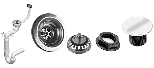 Кухонна мийка гранітна Rea North black metalic ZLE-00126, Чорний - фото 4