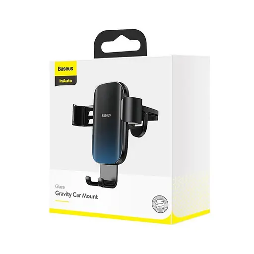 Держатель Baseus Glaze Gravity Car Mount Черный - фото 2