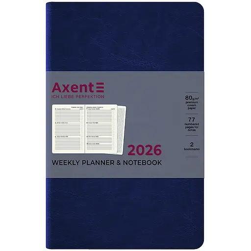 Щотижневик Axent 2026 Partner City Soft 125х195 см синій (8521-26-02-A) - фото 2