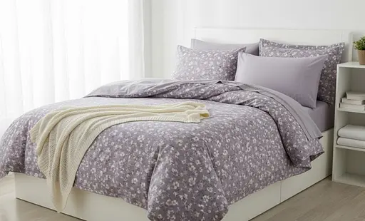 Постельное белье Laura Grand 33 03 сатин - евро комплект цвет серый - фото 1