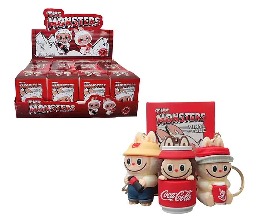 Брелок-сюрприз Labubu 7 см Кока-Кола, різні кольори (LX30-02) - фото 2