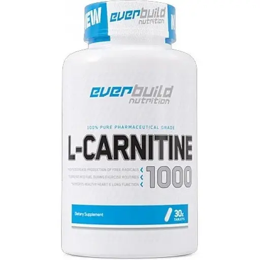 Карнітин EverBuild Nutrition L-Carnitine 1000 mg, 30 таблеток