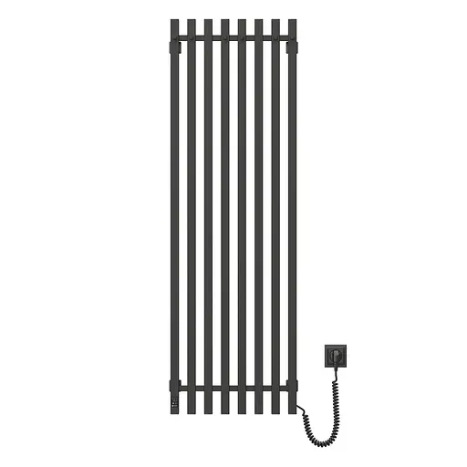 Електрична рушникосушка Navin Levante 450x1400 Sensor права, чорний муар 10-012033-4860, Чорний матовий, Праве, Електронний - фото 2