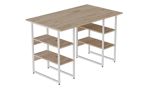 Комп'ютерний стіл Ferrum-decor Карен 75x140x70 білий ДСП Дуб Сан-Марино 16мм (FRD-102289)