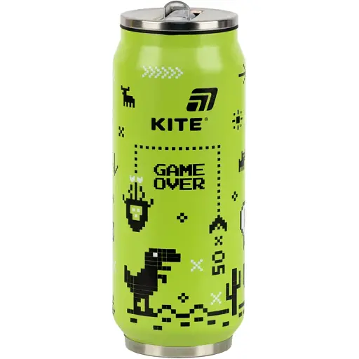 Термочашка Kite Game over з трубочкою 500 мл (K25-1264-1) - фото 1