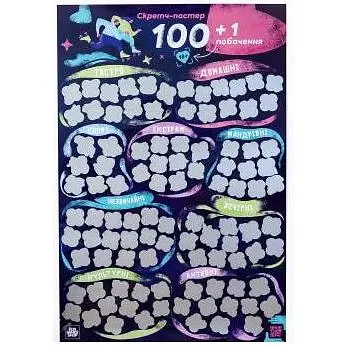 Fun Games Shop Скретч постер 100+1 свидание (рус.) (FGS65)