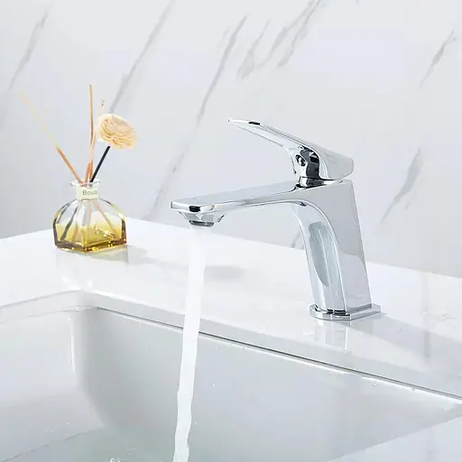 Змішувач для умивальника литий вилив хром Frap F1087 Хром - фото 2