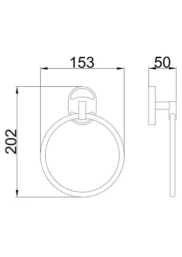 Тримач для рушника Frap F1904 1/40 Хром - фото 3
