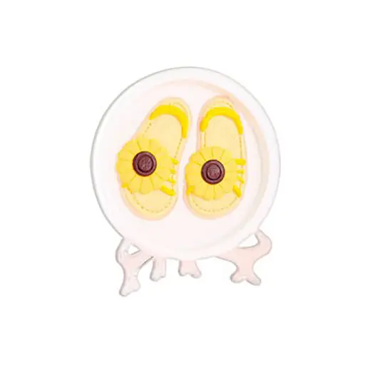 Набір для гіпсової розмальовки "Капці" Bambi YG0230-4 з підставкою, 11 см - фото 1