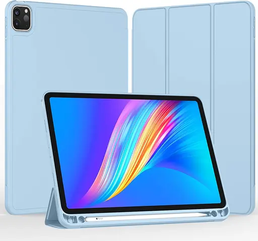 Чохол-книжка CDK для Apple iPad Air 11" M3 2025 екошкіра/силікон Smart Case cлот стилус (011190) white ice - фото 2