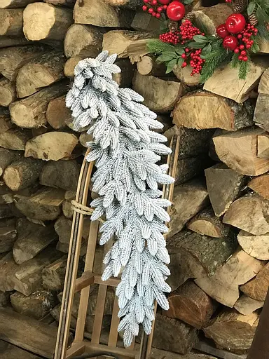 Гірлянда хвойна Hvoya Classic лита засніжена 2 м - фото 3