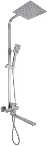 Душевая система универсальная Lidz Kubis 1033, Nickel (k35) LDKUB1033NKS46110 - фото 1