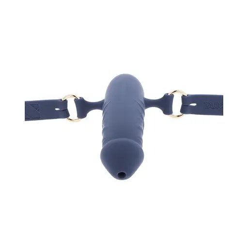 Кляп Taboom Silicone Supreme Breathable Penis Gag синій - фото 4