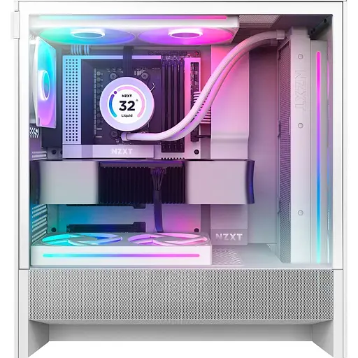 Корпус NZXT H5 Flow RGB White (CC-H52FW-R1) [146837] - фото 2