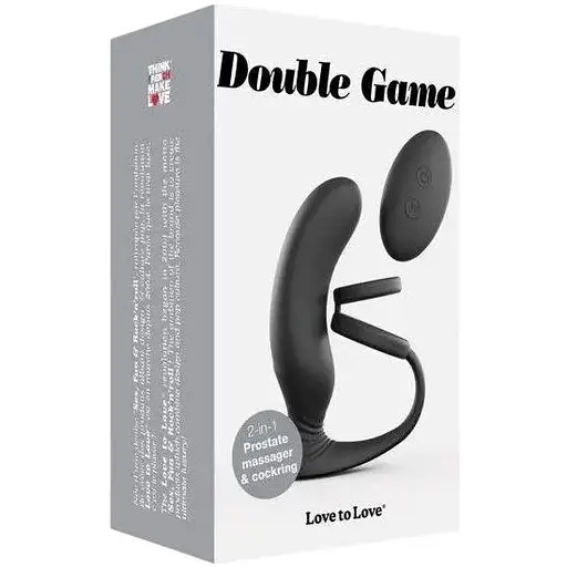 Вібромасажер простати Love To Love Double Game з подвійним ерекційним кільцем і пультом ДУ - фото 4