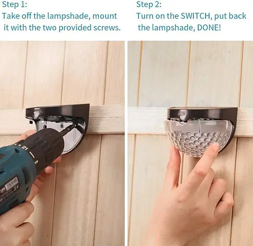 Сонячні світильники для огорожі QASIMOF - фото 2