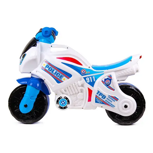 Каталка-біговець "Мотоцикл" Police ТехноК 5125TXK Білий - фото 2