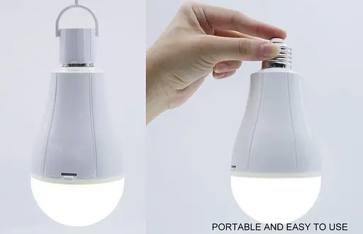 Аварійні світлодіодні лампочки 15 Вт Акумуляторна батарея Резервні лампи Аварійна лампа з 2 шт. Вбудована батарея Портативні - фото 4