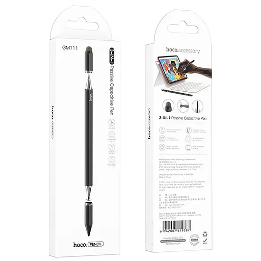 Стилус Hoco GM111 Cool Dynamic series 3in1 Passive Universal Capacitive Pen - фото 5