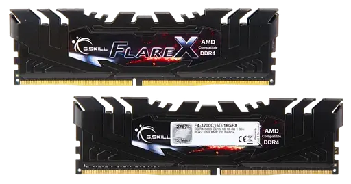 Оперативна пам'ять G.Skill 16GB (2x8GB) DDR4 3200MHz Flare X Black (F4-3200C16D-16GFX)
