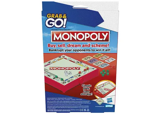 Настольная игра Hasbro Монополия Grab and Go (Monopoly Grab and Go) (англ.) (F8256) - фото 3
