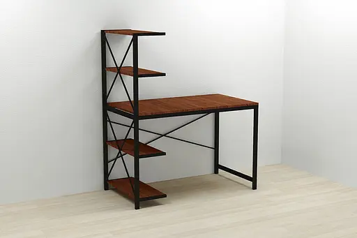 Компьютерный стол Ferrum-decor Джек 75x120x60 Черный ДСП Венге (FRD-105335)