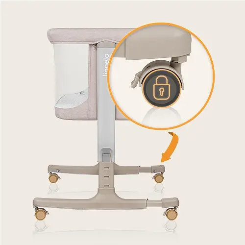 Приставная кроватка Lionelo Aurora 3 в 1 Beige Taupe (LO-AURORA BEIGE TAUPE) - фото 22