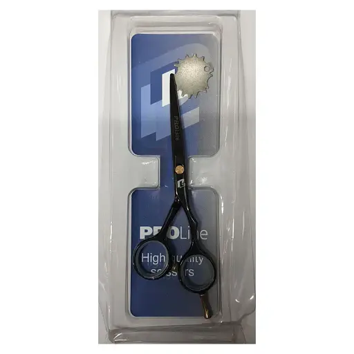 Профессиональные ножницы для стрижки волос PROline 5,5" Black из японской нержавеющей стали 