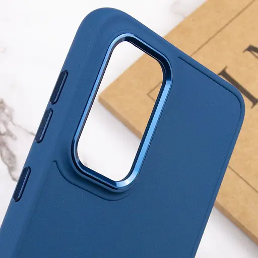 TPU чохол Bonbon Metal Style для Samsung Galaxy A53 5G Синій / Denim Blue - фото 5