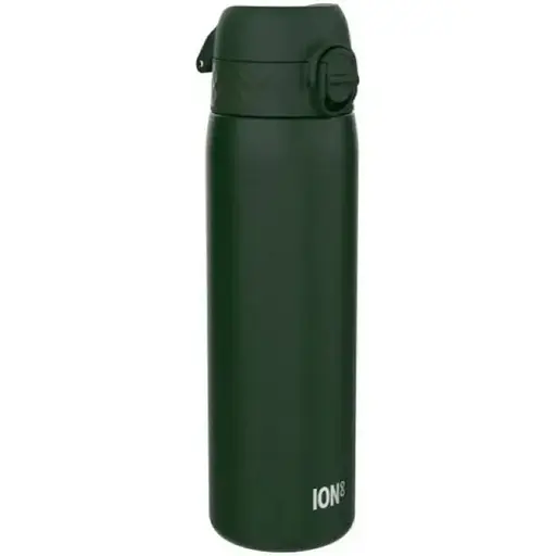 Пляшка для води ION8 металева 600 мл Stainless Steel Dark Green (I8SS600DGRE) - фото 1
