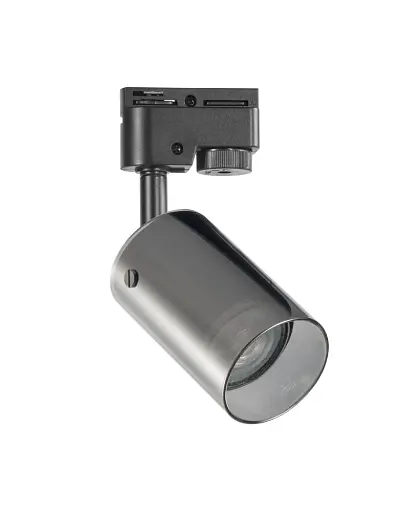 Трековий світильник Goldlux 328205 Smoky GU10 1x10W IP20 Чорний - фото 1