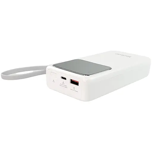 Повербанк Yoobao на 20000 мАг з кабелем та швидкою зарядкою 22,5W Q22 PD+QC Білий - фото 4