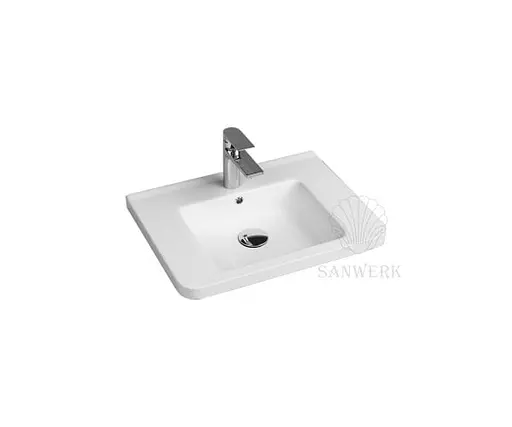 Тумба підвісна Sanwerk Ера Air 60 Білий з умивальником Space Line (MV0000854) Білий - фото 5