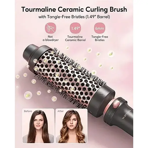 Плойка для завивки волосся Wavytalk 5 в 1 65 Вт з термощіткою та змінними насадками - фото 5